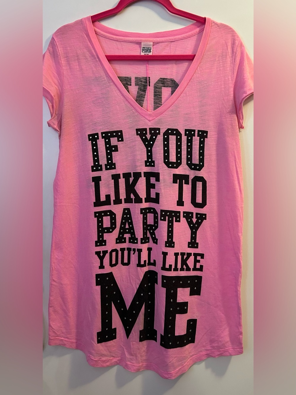 Y2K bling sleep shirt dress if you like to part you’ll like me